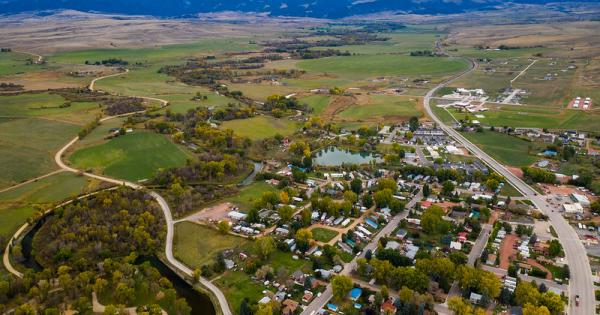 Aerial view of sheridan